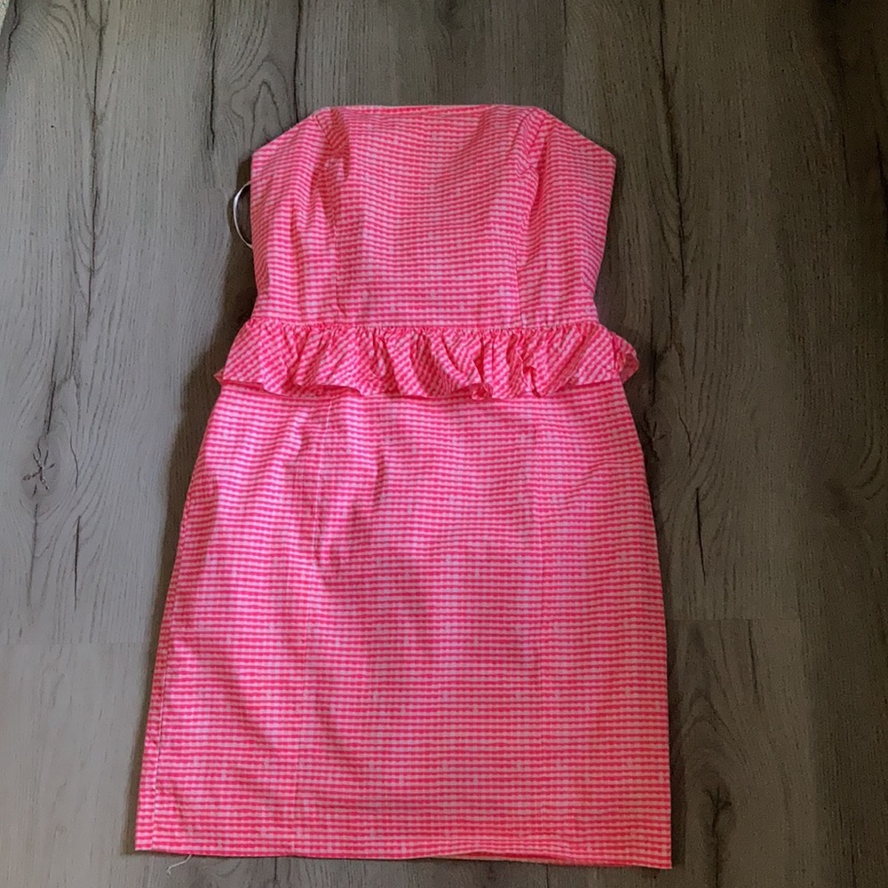 Lilly Pulitzer pretty gingham pink dress size 6